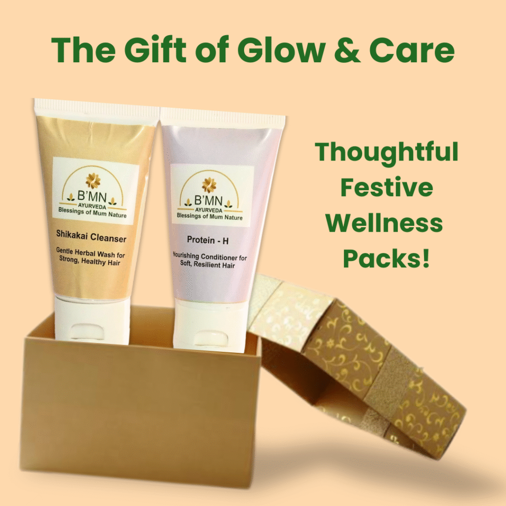 B'MN Ayurveda Shikakai and Protein H Conditioner Combo Set