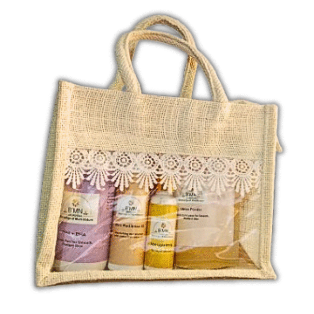 BMN Ayurveda Skincare Kit – Complete Skincare Set (AHA+BHA, Zinc Radiance 30, SPF 50, Ubtan Powder)