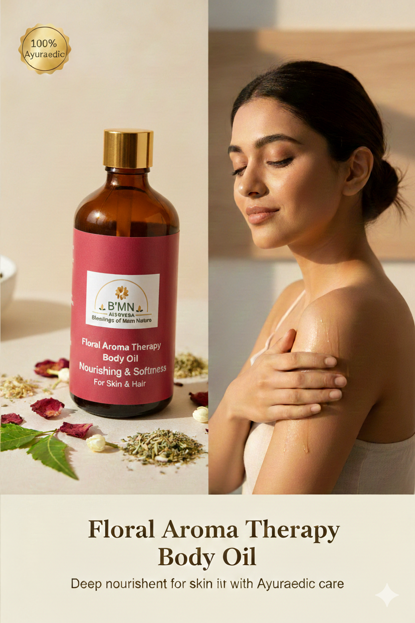Floral Aroma Therapy Body Oil