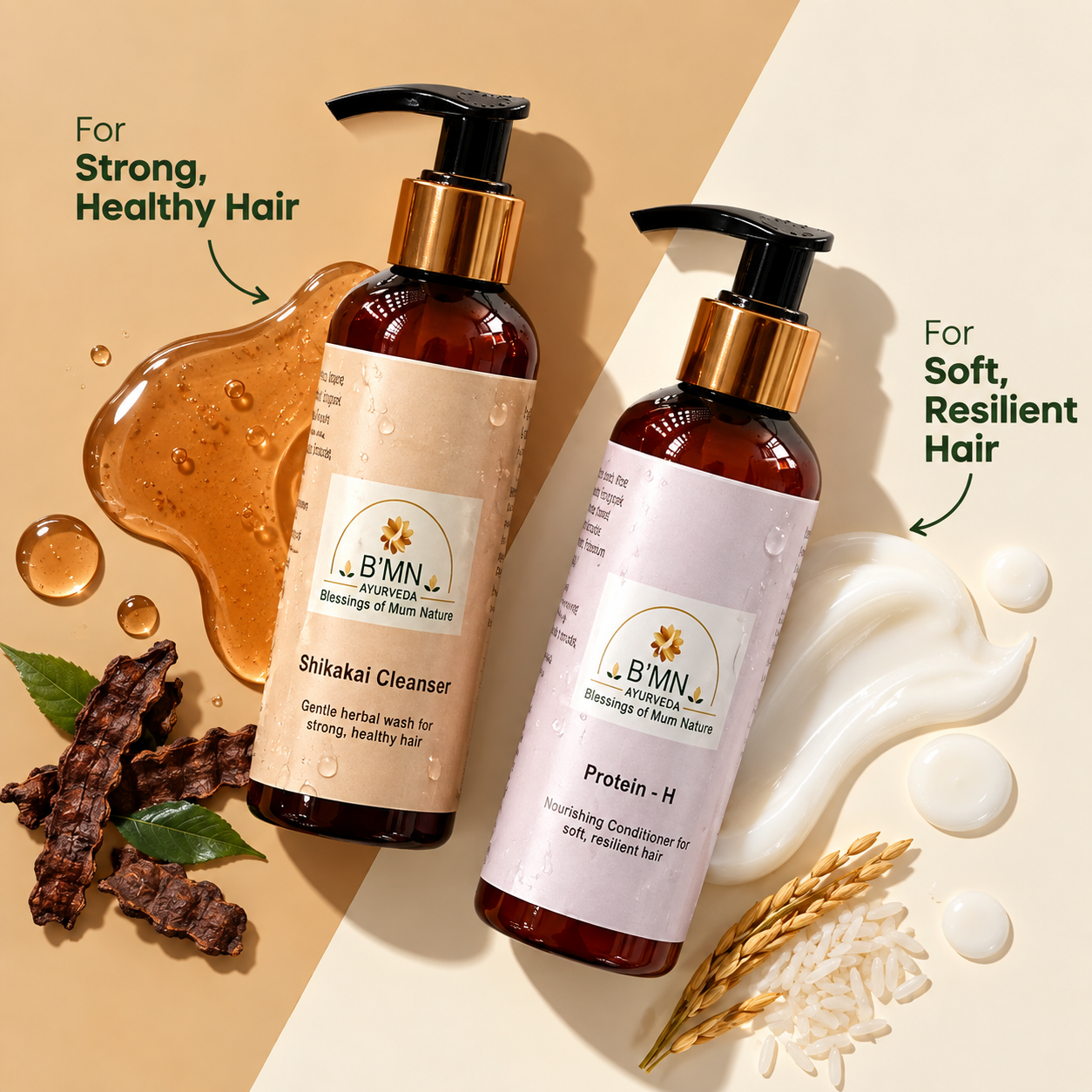 Combo Kit - Shikakai Cleanser and Protein-H Conditioner