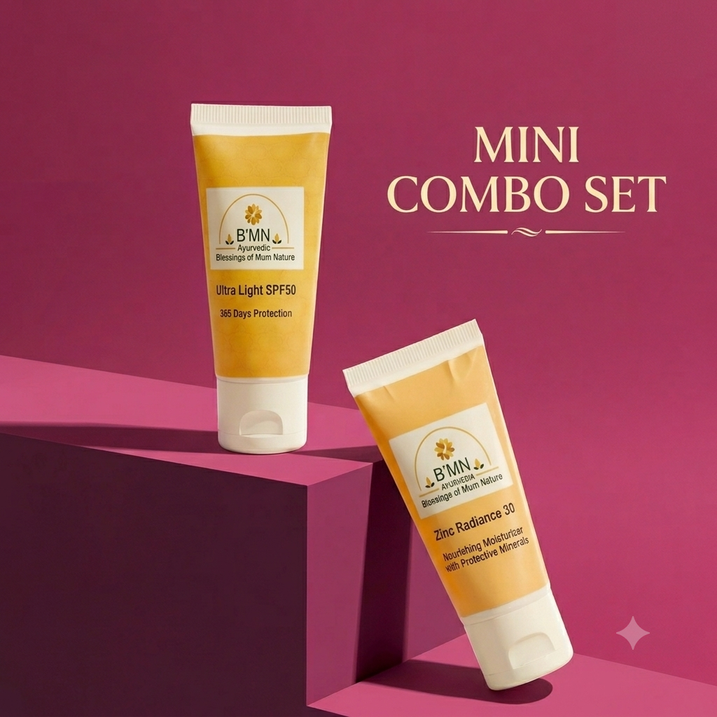 B’MN Ayurveda Combo Ultra Light SPF50 and Zinc Radiance 30