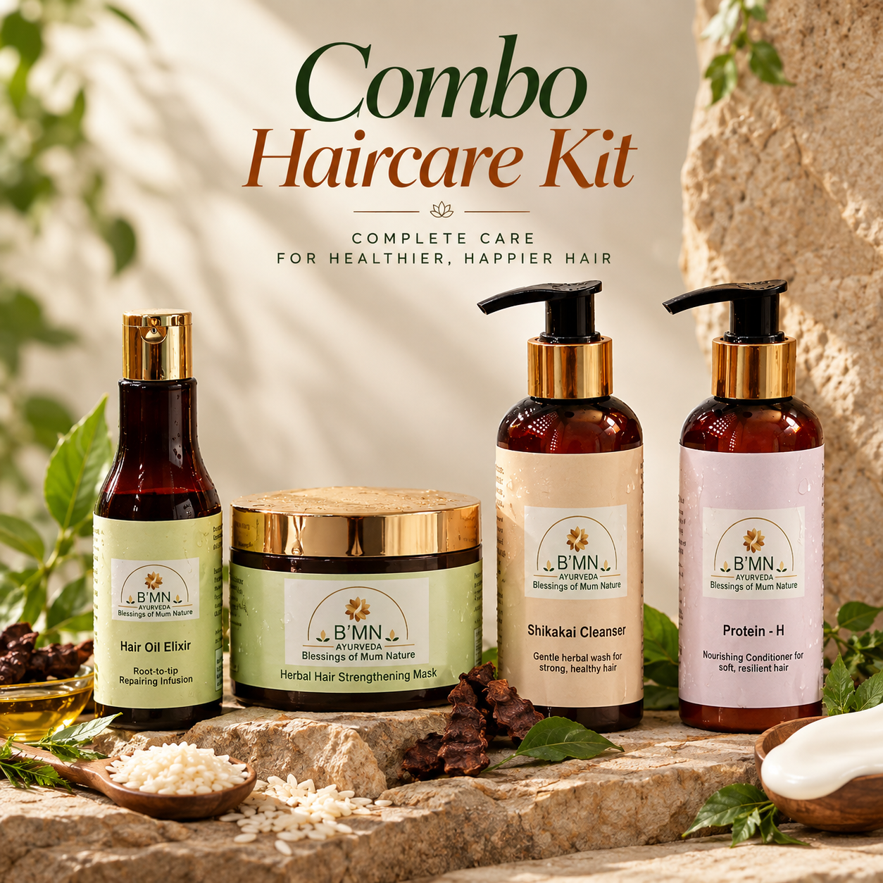 B'MN Ayurveda Haircare Kit