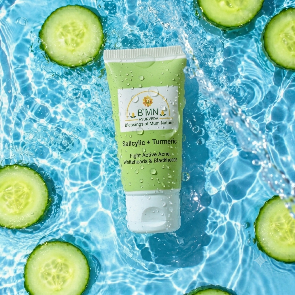 BMN Ayurveda Salicylic Acid + Turmeric Face Cleanser for Oily & Acne-Prone Skin
